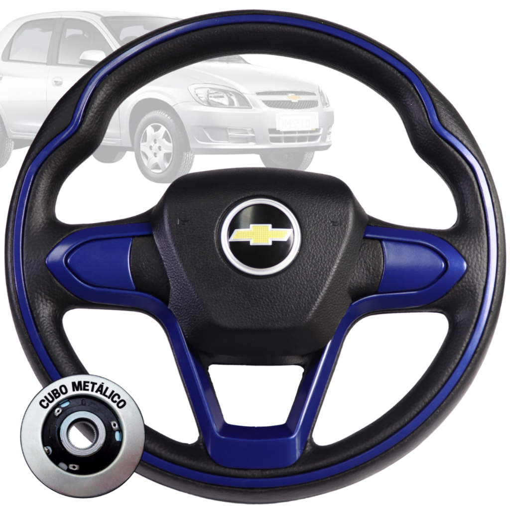 Volante Esportivo Bmw Azul Chevette Marajó Chevy 500