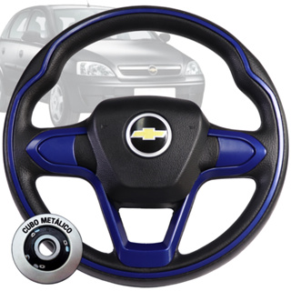 Volante Esportivo Bmw Azul Corsa Classic Corsa Wind Celta Onix Prisma Omega Monza Kadett Vectra em Oferta na Shopee