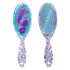 Escova Raquete Oval Profissional Disney Sereia Com Glitter