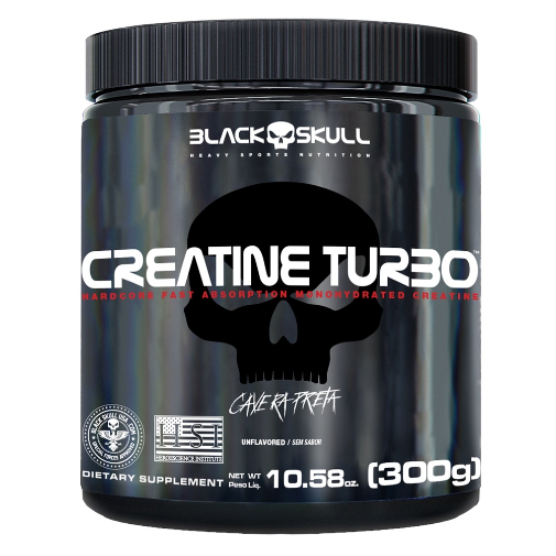 Creatina Monohidratada Creatine Turbo 300g - Black Skull