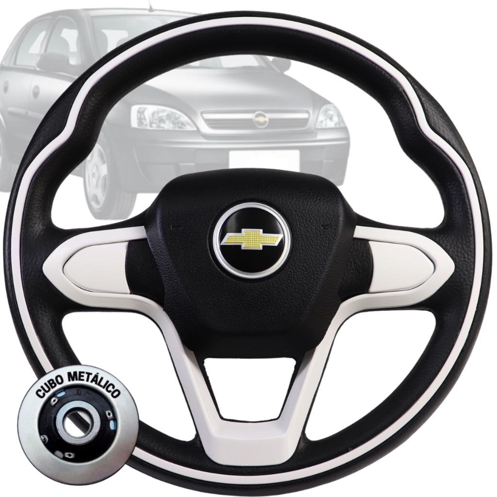 Volante Esportivo Bmw Branco Corsa Classic Corsa Wind Super Wagon Millenium Spirit Celta Omega Onix