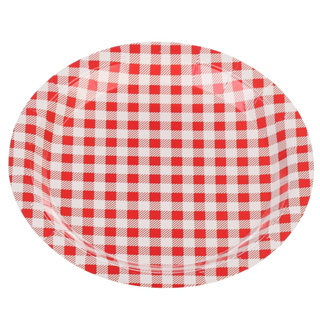 Prato De Papel Festa Junina Xadrez Vermelho 18cm C/10 Un. em Oferta na Shopee