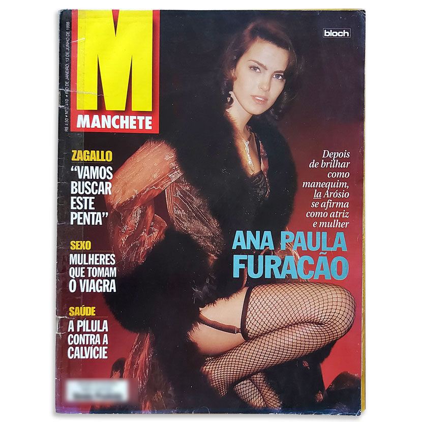 Revista Manchete 2410 13/6/1998 Ana Paula Furacão Zagallo S2