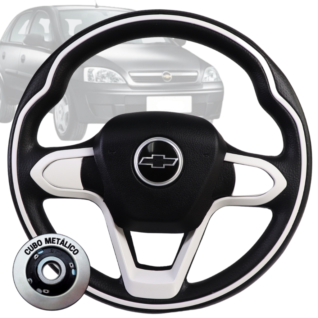 Volante Esportivo Bmw Branco Corsa Classic Corsa Wind Celta Onix Prisma Onix Omega Monza