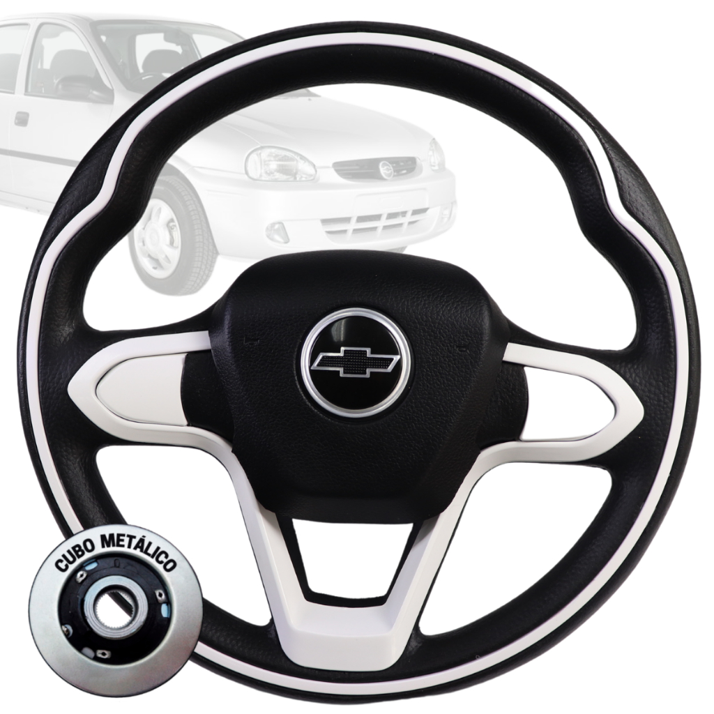 Volante Esportivo Bmw Branco Corsa Corsa Premium Cosa Maxx Corsa Frente Montana Meriva Zafira