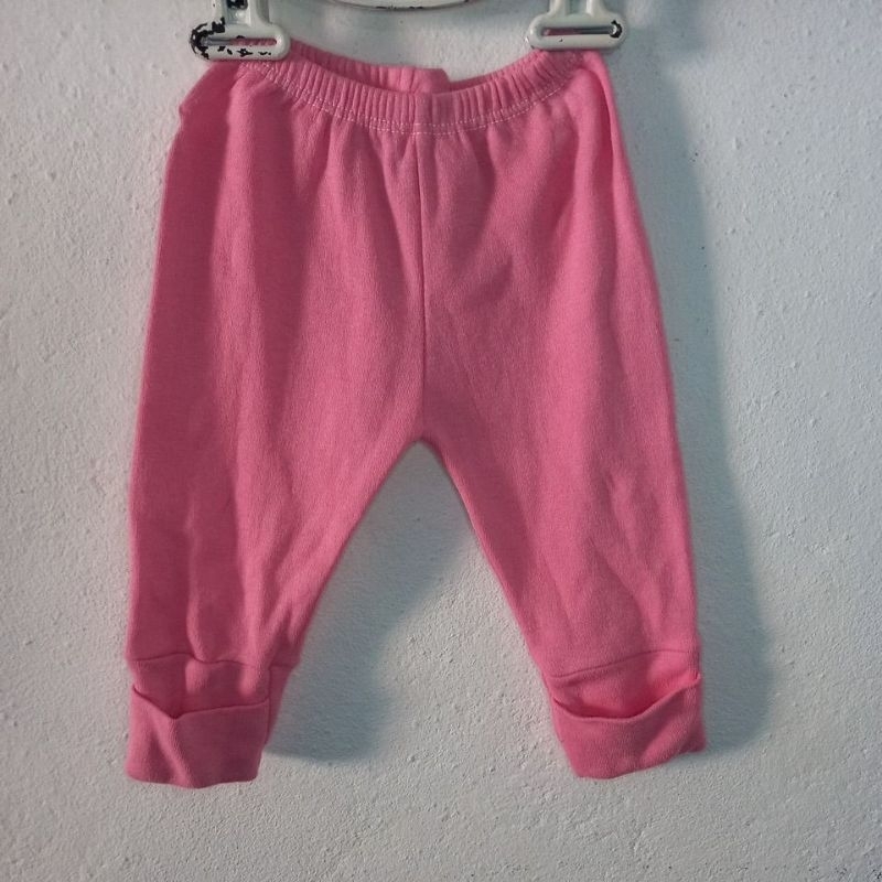Calça  rosa para bebê  usada Tamanho P