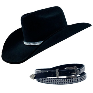 Chapéu Country Americano Bandinha Premium Cowgirl Rodeio Barretos Sertanejo Feminino em Oferta na Shopee