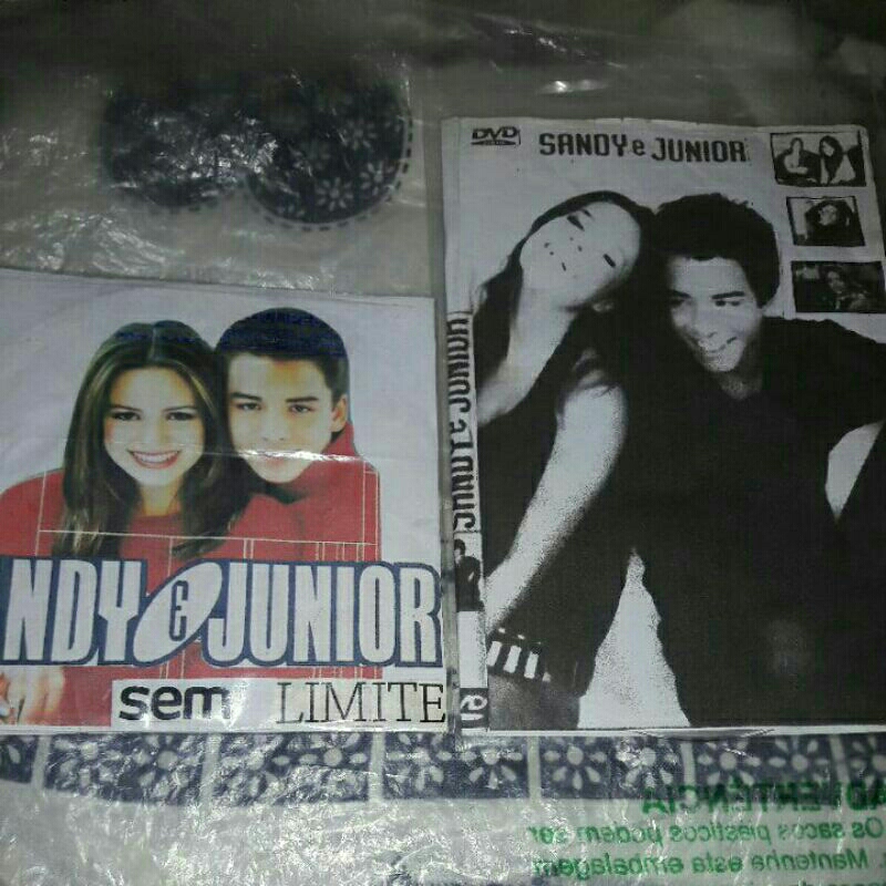 cd Sandy e junior sem limite vl 1 e dvd de clipes gravados do seriado