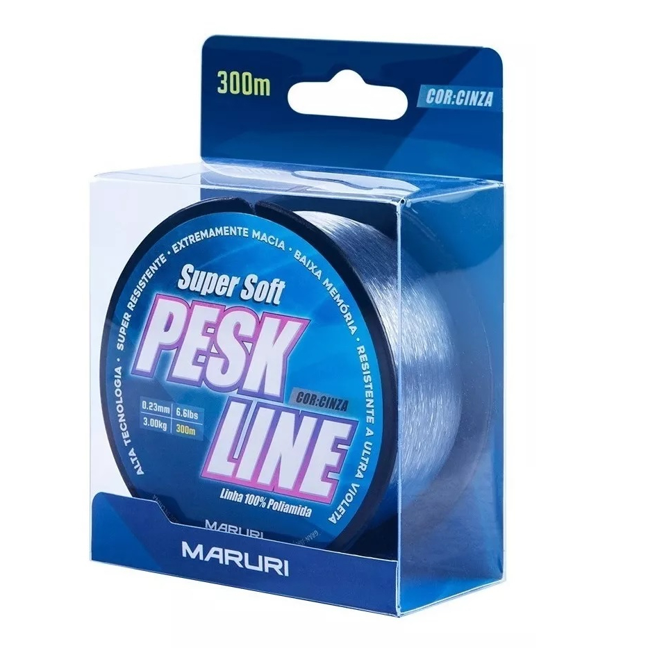 Linha Monofilamento Maruri Pesk Line 0,37mm 300 Mts