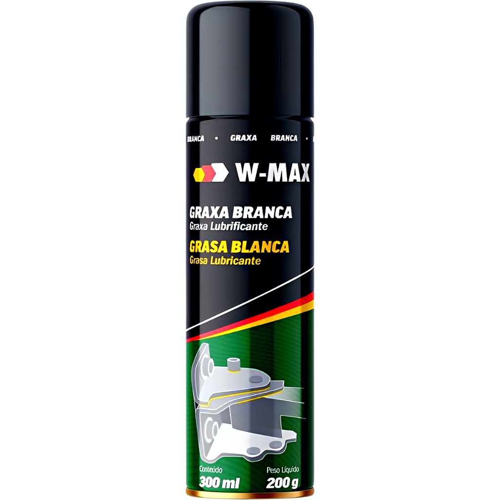 Lubrificante Graxa Branca em Spray Dobradiças Cabos Pino W-Max em Oferta na Shopee