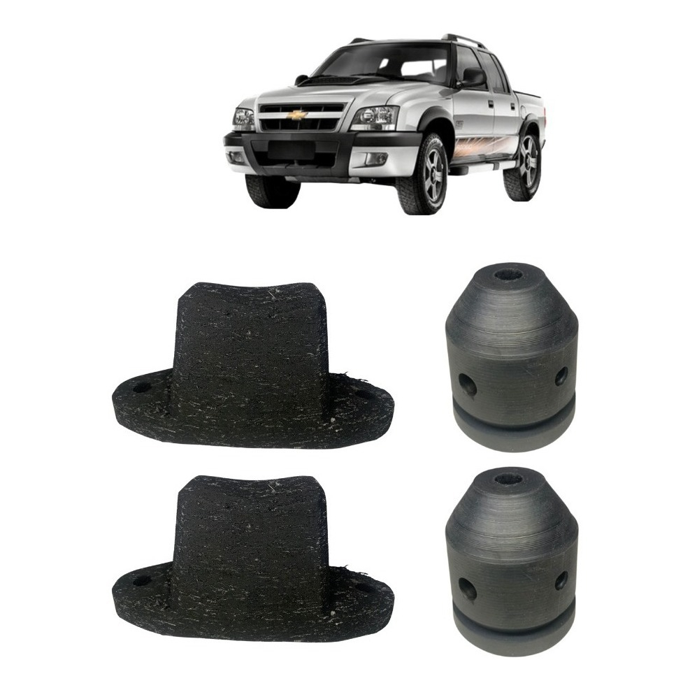 Kit Batentes Dianteiro Traseiro S-10 95 Até 2011 Pneu em Oferta na Shopee