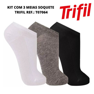Kit c/ 3 meia Trifil soquete invisível algodão sport Ref.: 7064