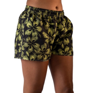 Shorts Feminino Estampado Praia Adulto Plus Size Extra