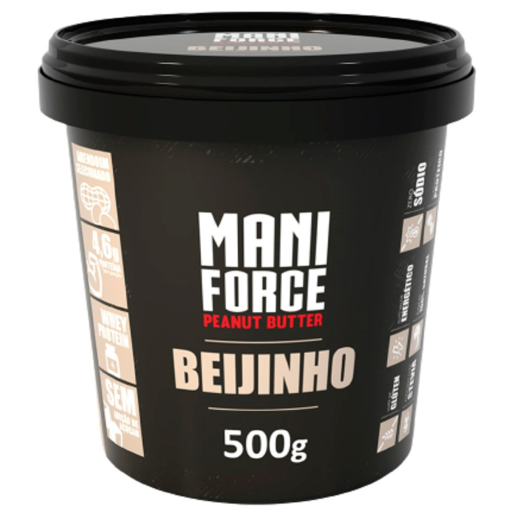 Pasta De Amendoim Integral Maniforce Beijinho 500g