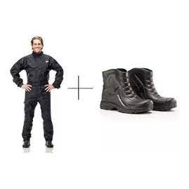 ORIGINAL pantaneiro Kit: com Capa De Chuva Moto Pvc + Bota Pantaneiro Impermeavél Motoqueiro para chuva PROMOÇÃO em Oferta na Shopee