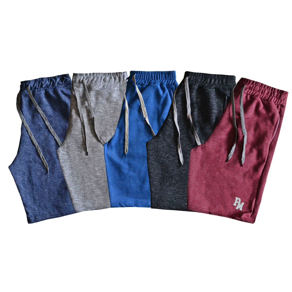 Kit 5 Bermudas Moletom Masculino Polo Marine - New Collection - PM