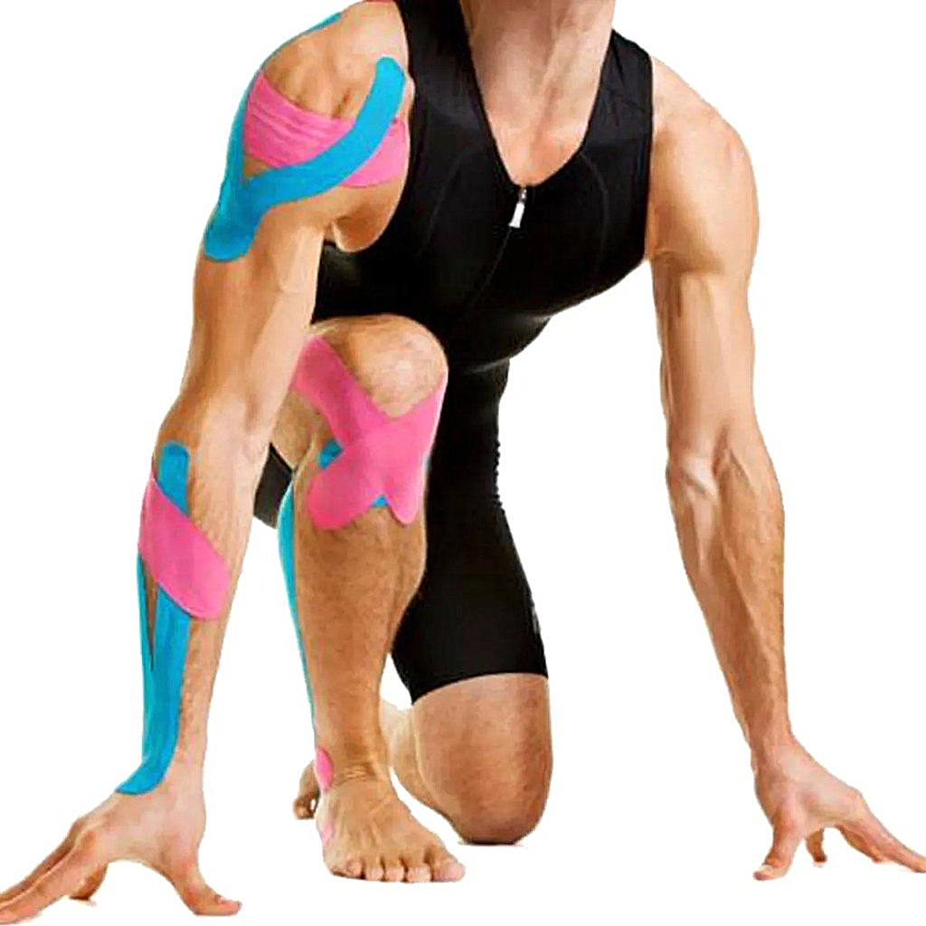 Bandagem Elástica 5cm X 5m - Fita Kinesio Tape Fisioterapia Ortopedica util clean