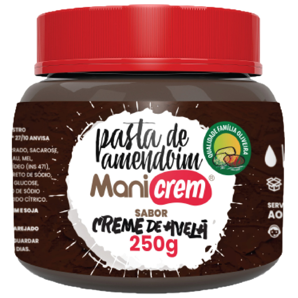 Pasta De Amendoim Manicrem Creme de Avelã - Pote 250g