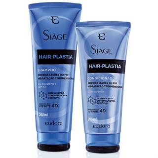 Hair Plastia Siage Siàge Eudora Combo => Shampoo + Condicionador (2 ITENS)