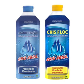 KIT CLARIFICANTE E ALGICIDA DE MANUTENÇÃO (CRIS ÁGUA)
