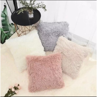 Capa de Almofada Pelúcia Felpuda Pelo Alto 43cmx43cm - em Oferta na Shopee