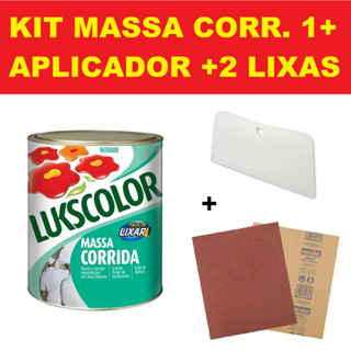 Kit Massa corrida PVA Lukscolor 900ml 1,4kg 3,6lt 5,6kg Interno em Oferta na Shopee