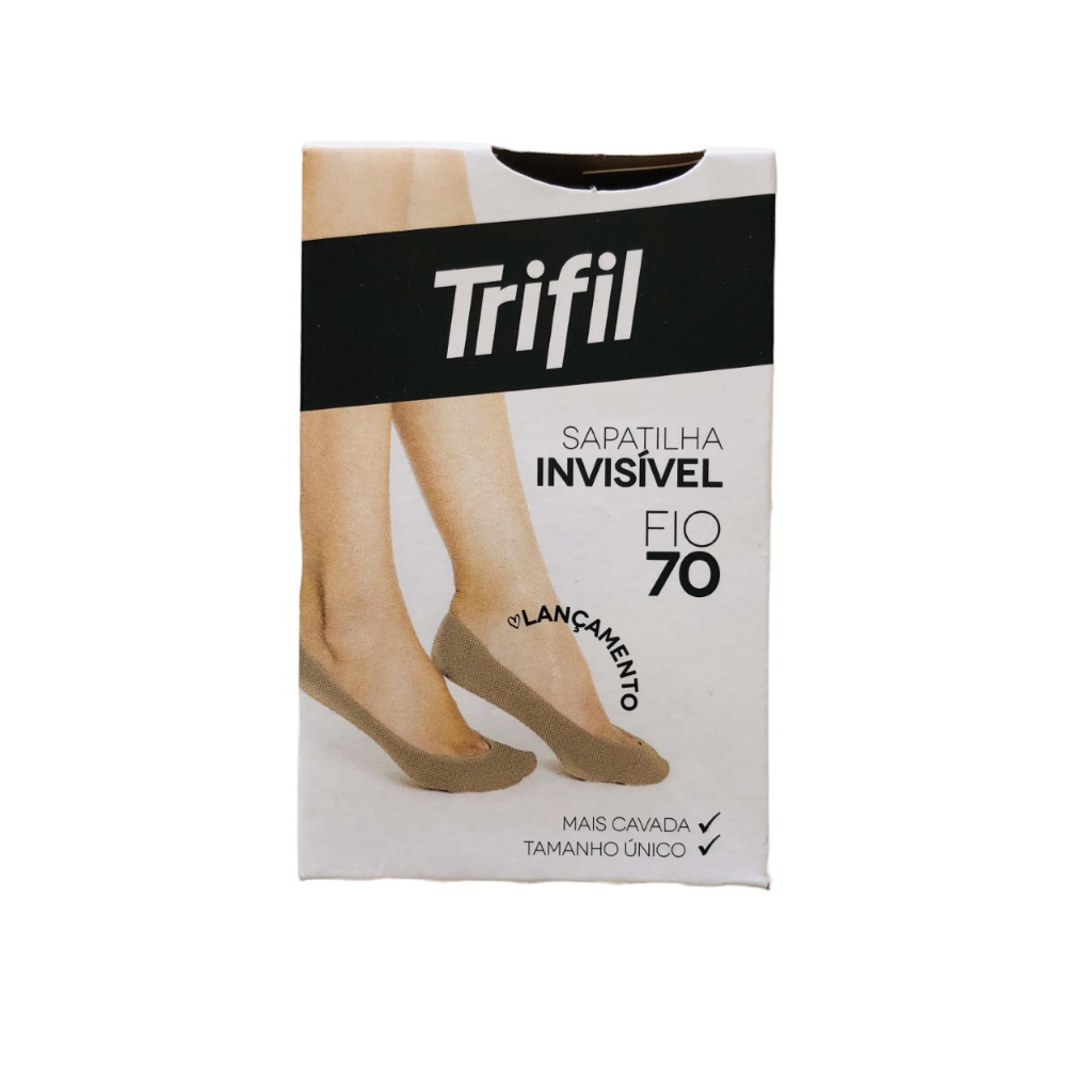 Meia Trifil Sapatilha Invisível Fio 70 Cor Natural Tamanho Único