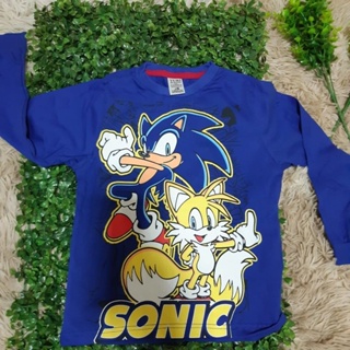 camisetdo SONIC 100% algodão manga curta ou longa em Oferta na Shopee