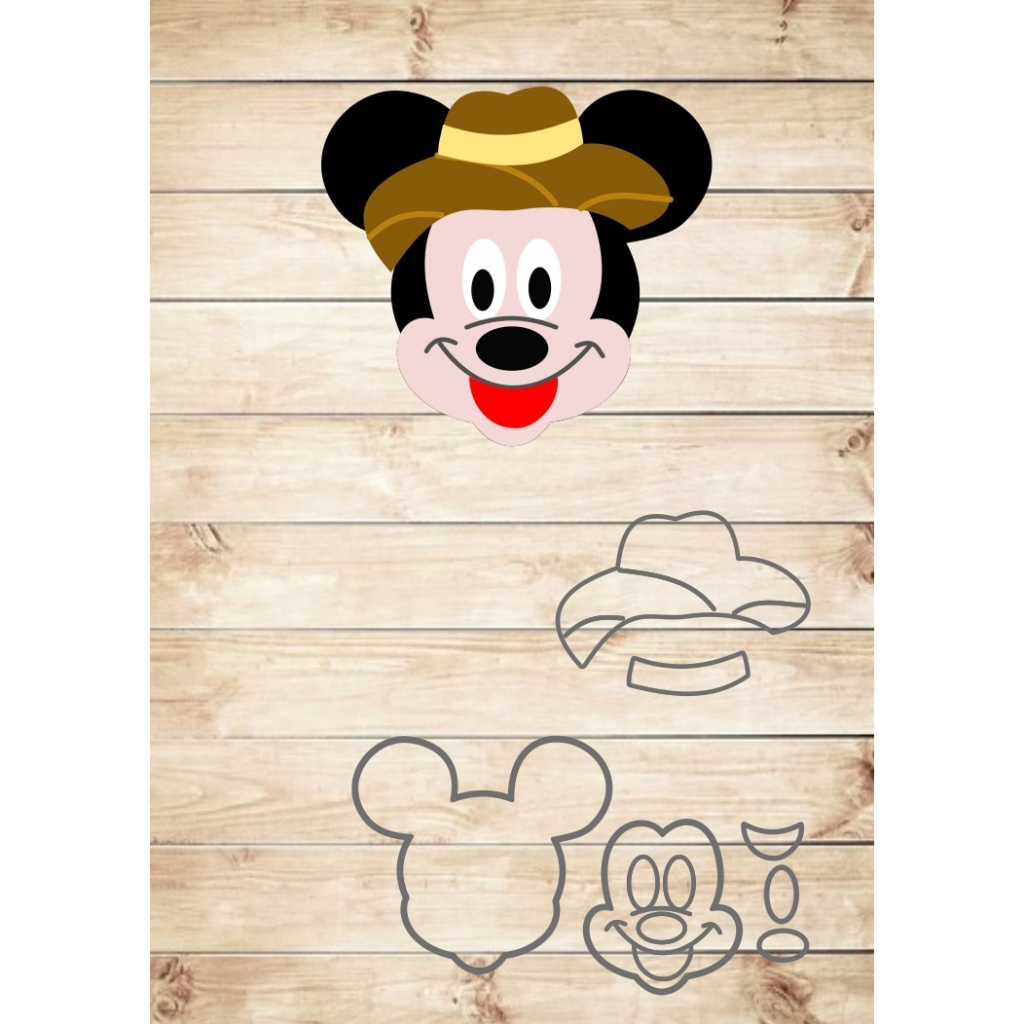cortador Mickey safari modelo 2 Promoção em Oferta na Shopee