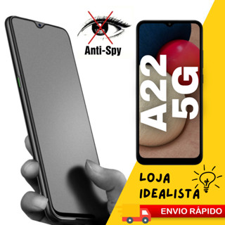 Película Cerâmica Hidrogel Fosca Privacidade 9d P/ Samsung Galaxy A22 5G Matte Anti-Spy Envio Imediato
