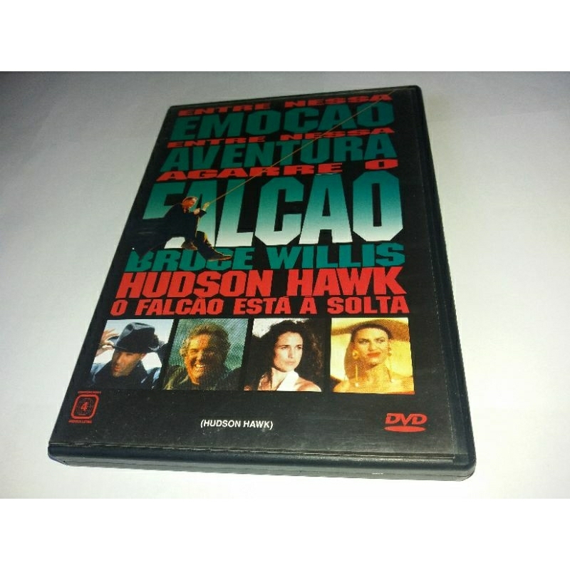 Dvd - Hudson Hawk : O Falcao Esta a Solta - 1991 - Bruce Willis - Encarte