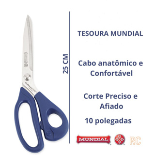 Tesoura Mundial Profissional Cushion-Pro 10 polegadas leve e afiada (25cm) T-990-C1-10 em Oferta na Shopee