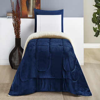 Coberdrom Everest Solteiro manta sherpa lã carneiro bem quentinho 1 peça VARIAS CORES em Oferta na Shopee