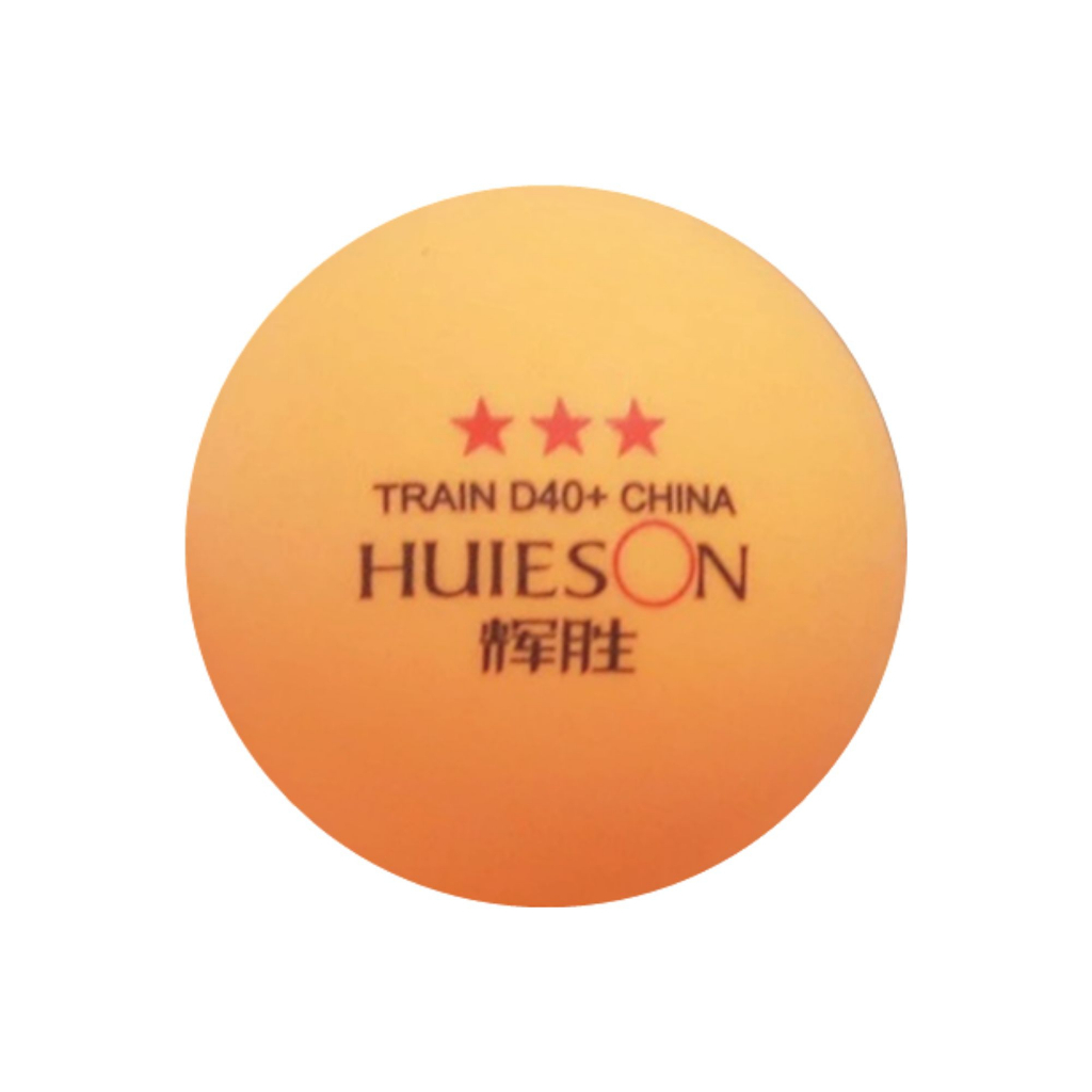 1 Bola de Ping Pong Hueison Profissional 3 Estrelas Plástido ABS H40+