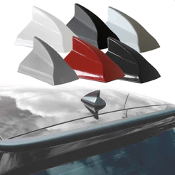 Antena Tubarão Shark Universal Automotiva Receptiva Sinal Rádio AM FM Adesiva Antico
