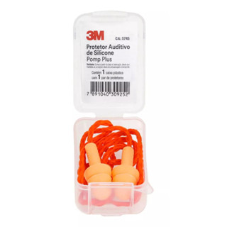 Protetor Auricular 3m Plug Silicone Cordão Ouvidos Abafador Som Alto CA 5745
