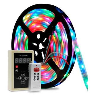 Fita De Led 6803 Rgb 5 Metros Controle Digital Prova D'água