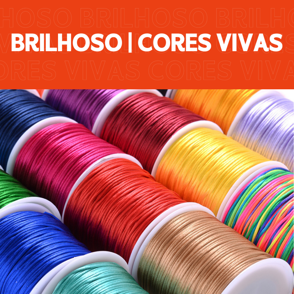 Cordão Rabo de Rato 1mm | 100m de Fio de Seda Resistente e Macio | Diversas Cores para Artes em Oferta na Shopee