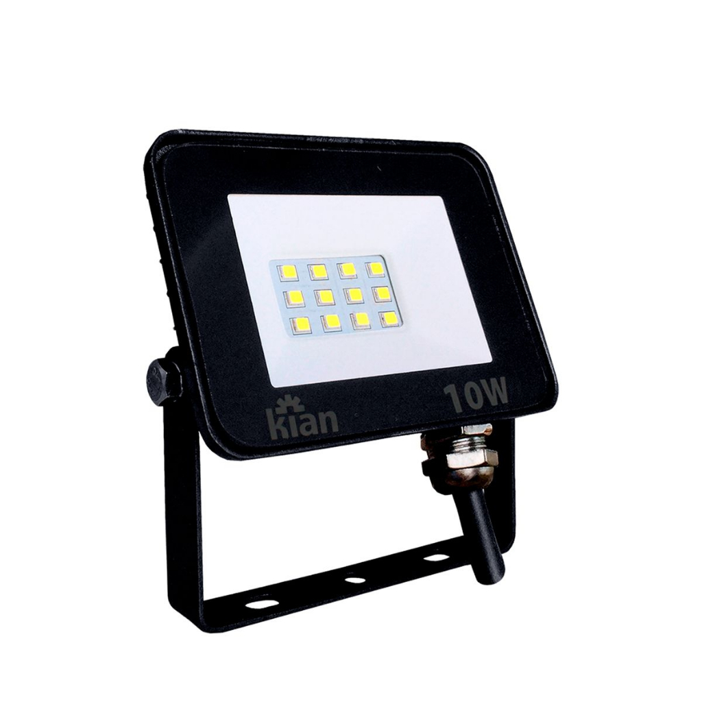 Detalhes do Projetor Holofote Led 10W 6,500K Preto Kian