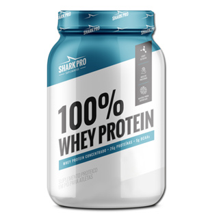 100% Whey Protein Concentrado Pote com 900g  - Shark Pro em Oferta na Shopee