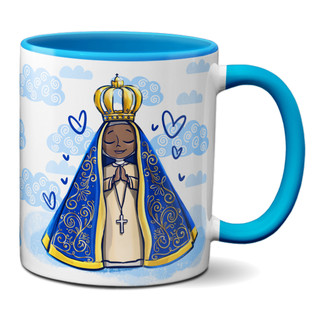 Caneca Padroeira Nossa Senhora Aparecida Guie Meus Passos em Oferta na Shopee