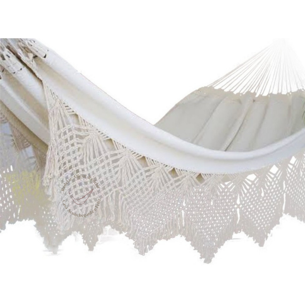 Rede de Descanso Casal Luxo Reforçada Gigante 4,40 m - 100% Algodão - Várias Cores em Oferta na Shopee