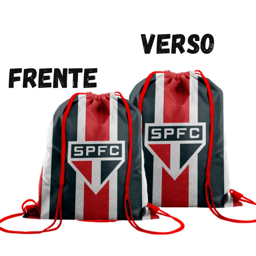 Mochila Sacola São Paulo Academia Bolsa PortaTênis Chinelo