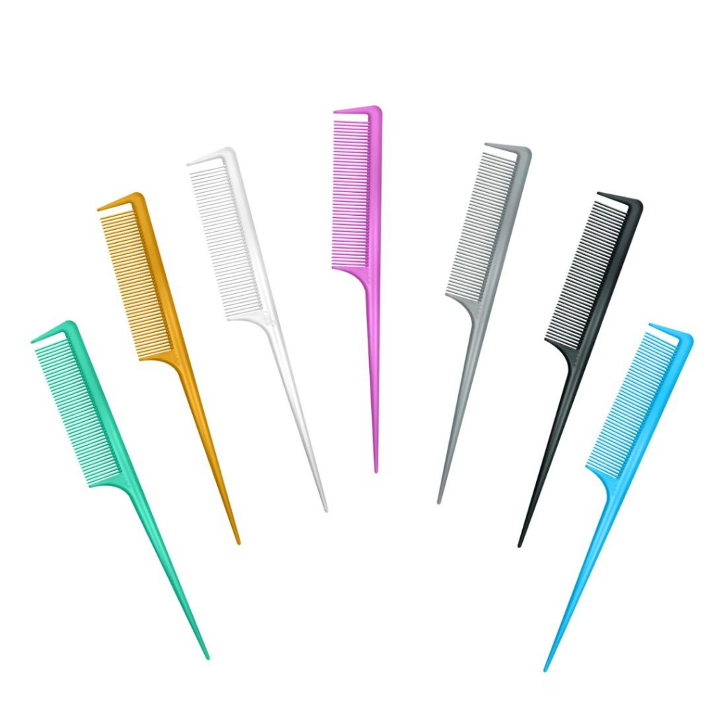 Pente Profissional Com Dente Separador De Mecha - Cores