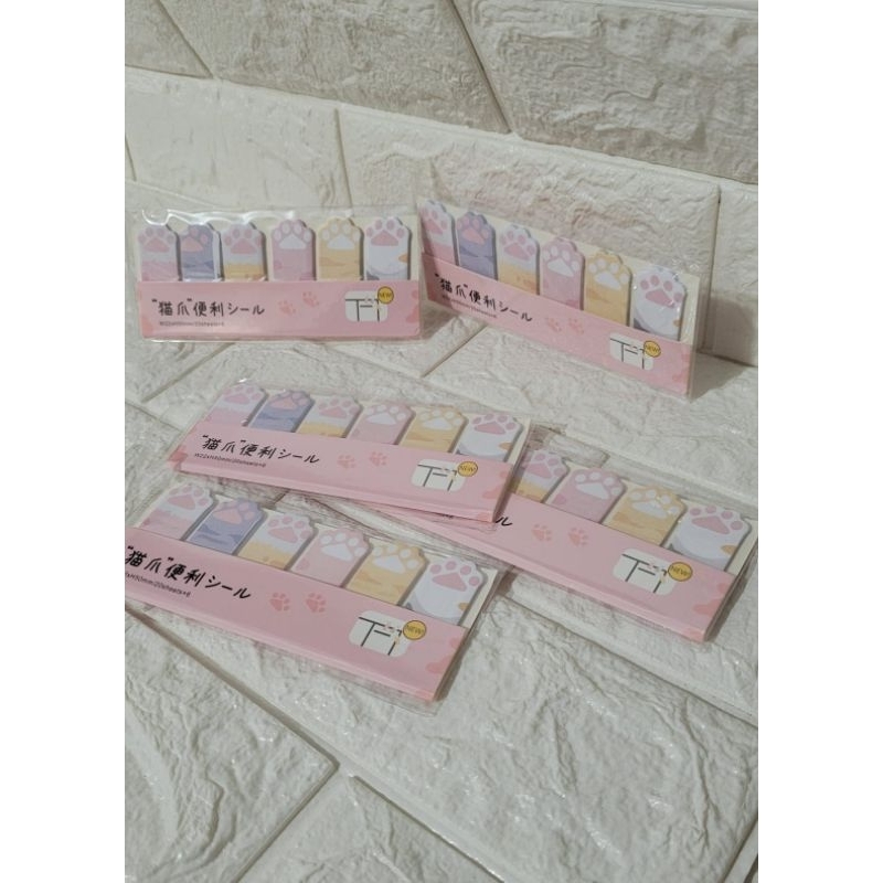 Imimo shop - 6 blocos notas adesivas Sticky note patinhas 120 pcs