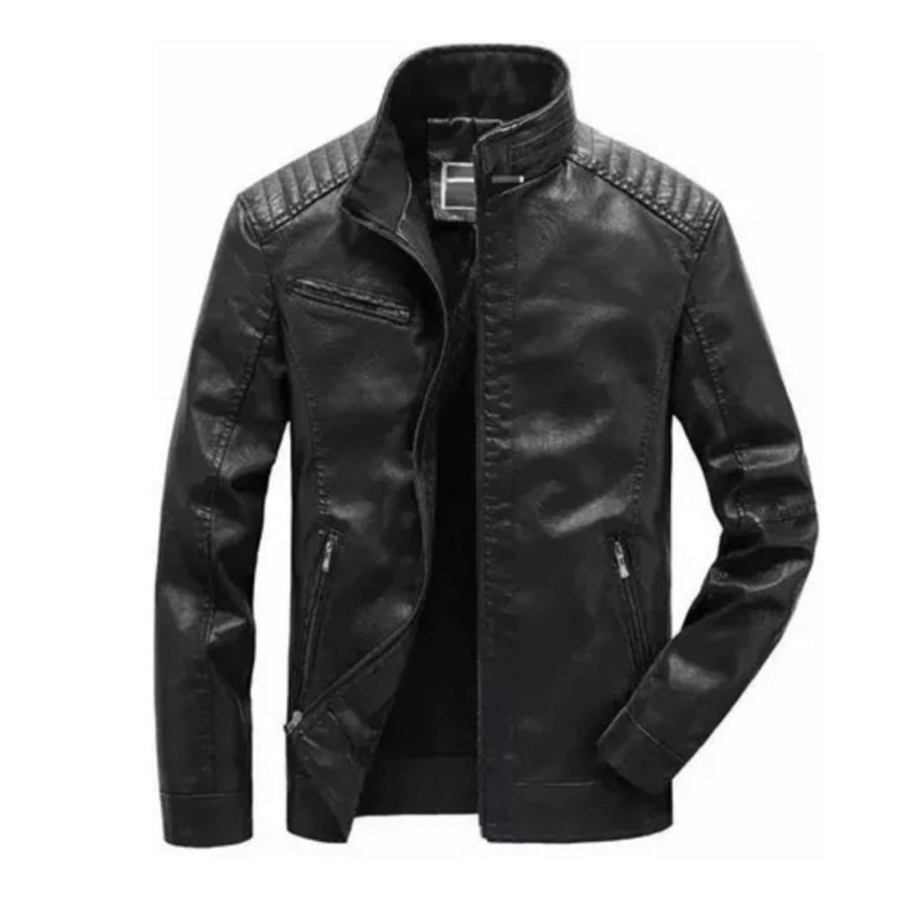 Jaqueta de couro slim fit