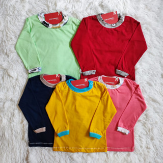 Camiseta blusa Roupa infantil, bebê manga longa abertura com botão na gola ou sem, lindas cores sortidas.
