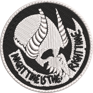 PATCH JORMUNGAND NIGHT TIME IS THE RIGHT TIME MORALE PATCH  TERMOCOLANTE