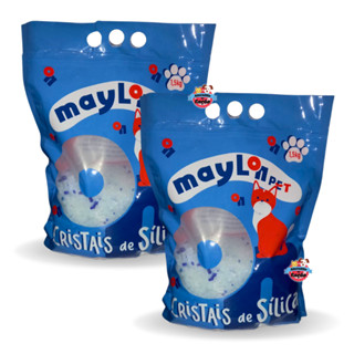 2x Areia Higiênica para Gatos Cristais de Sílica Maylon Pet 1,5 kg