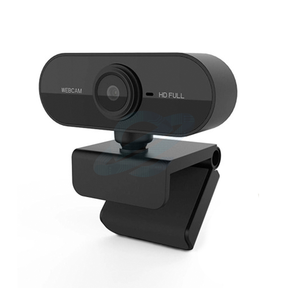 Câmera Full HD Webcam 1080p- Alta Resolução Microfone Embutido Antirruido PC Computador Vira 360º e Gira 360º WEBCAN USB